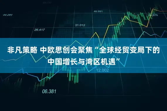 非凡策略 中欧思创会聚焦“全球经贸变局下的中国增长与湾区机遇”